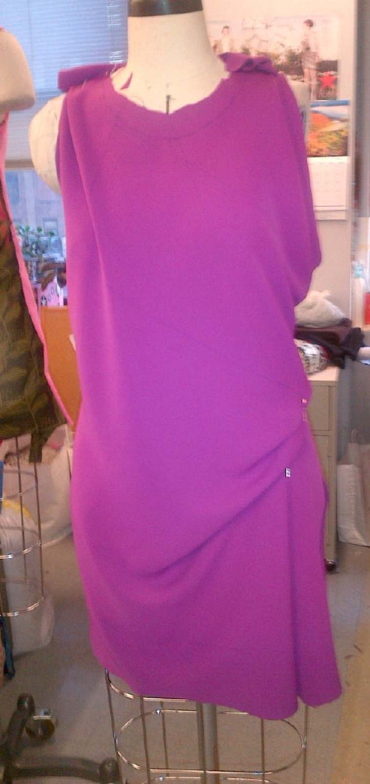Magenta front drape, style 1809