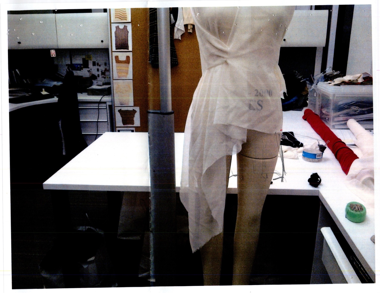 Chiffon drape study, style 2049