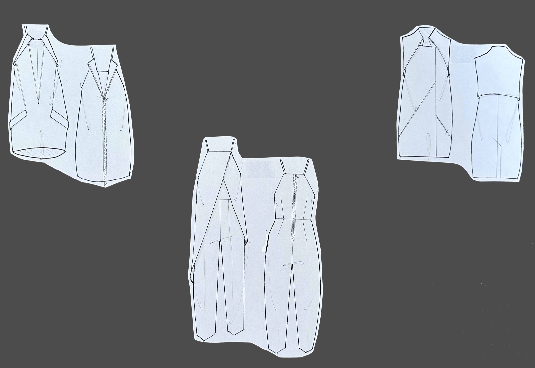 Paper Planes flat sketches 1