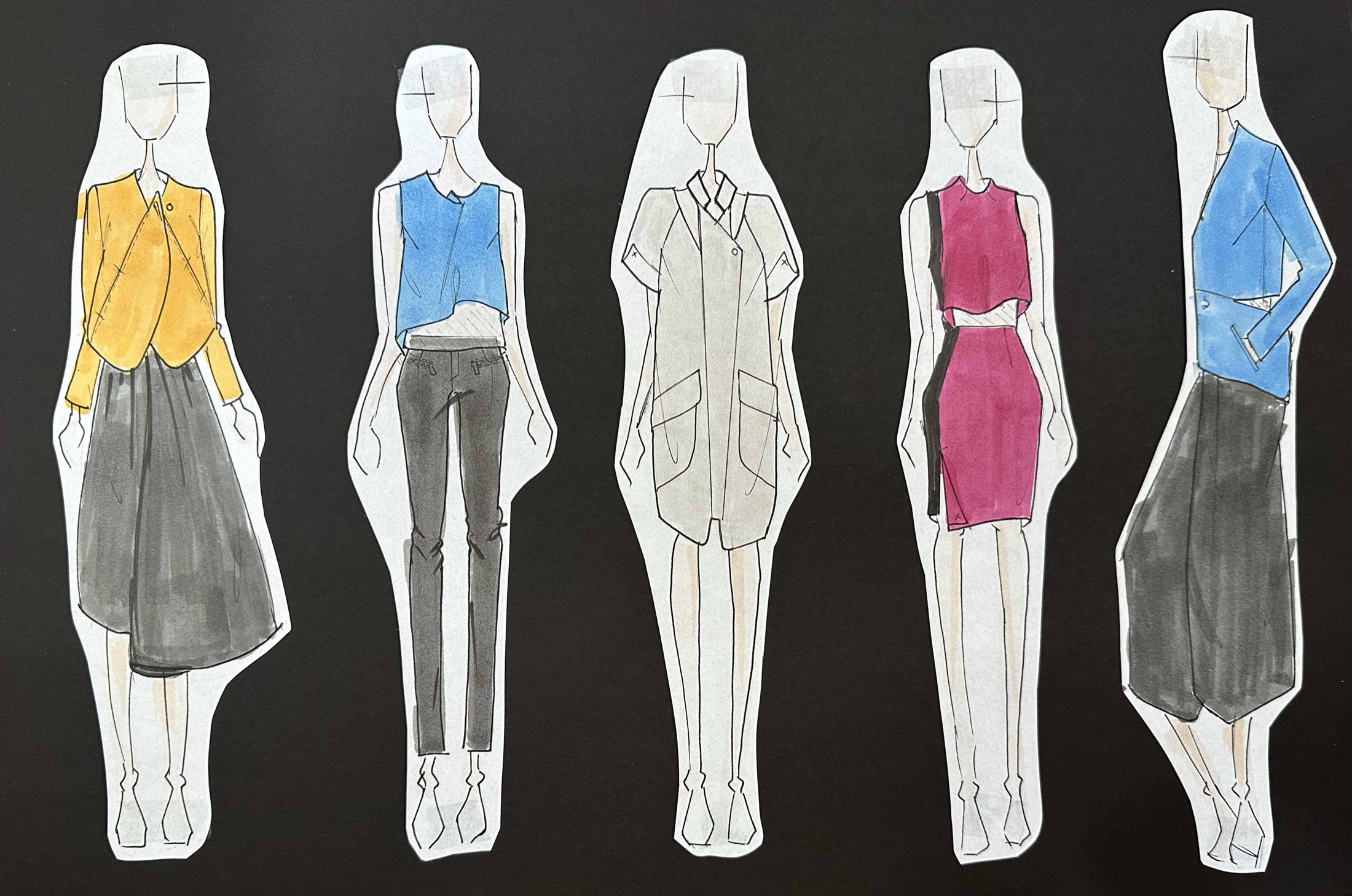 Monday in Mondrian illustration
