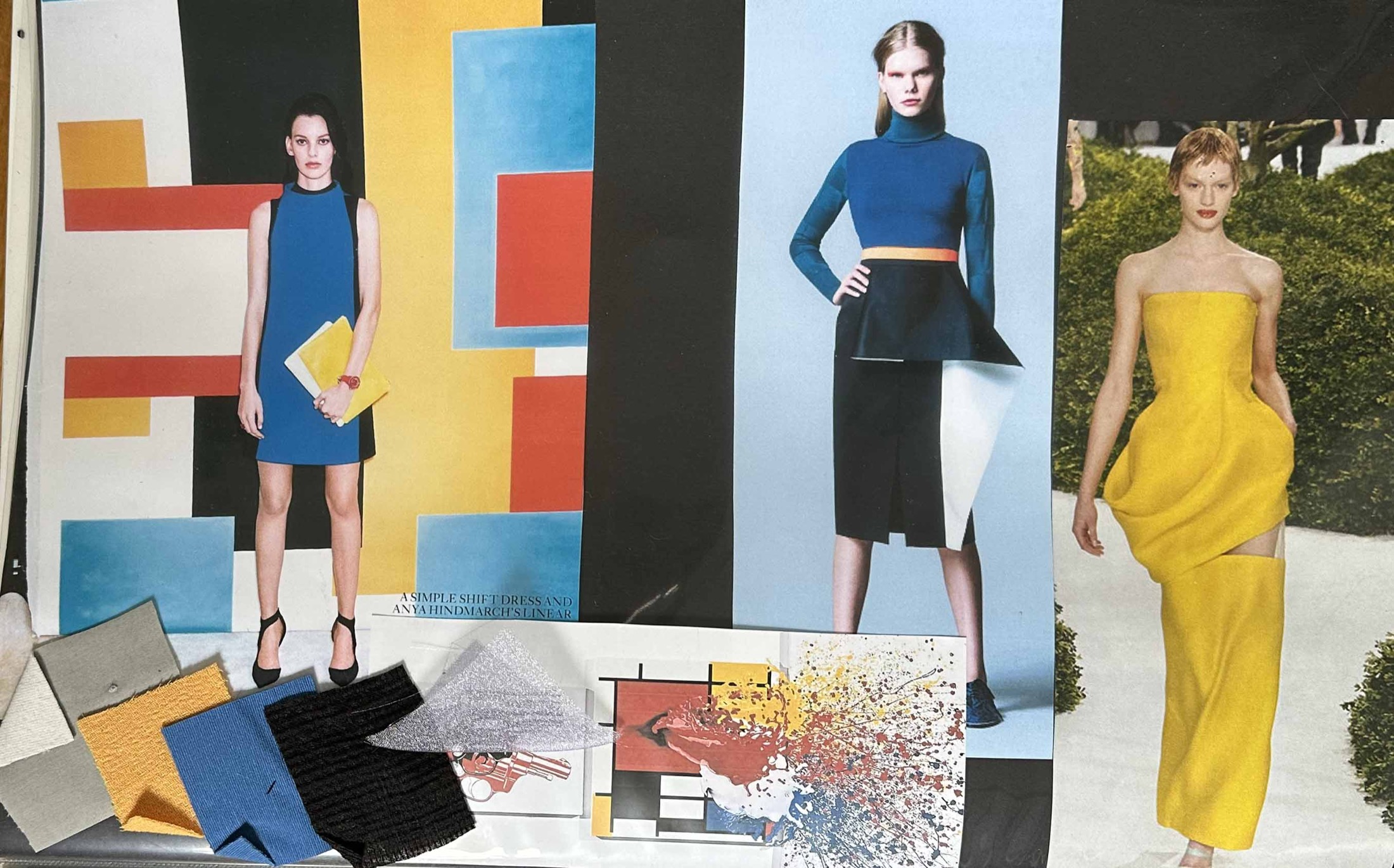 Monday in Mondrian moodboard