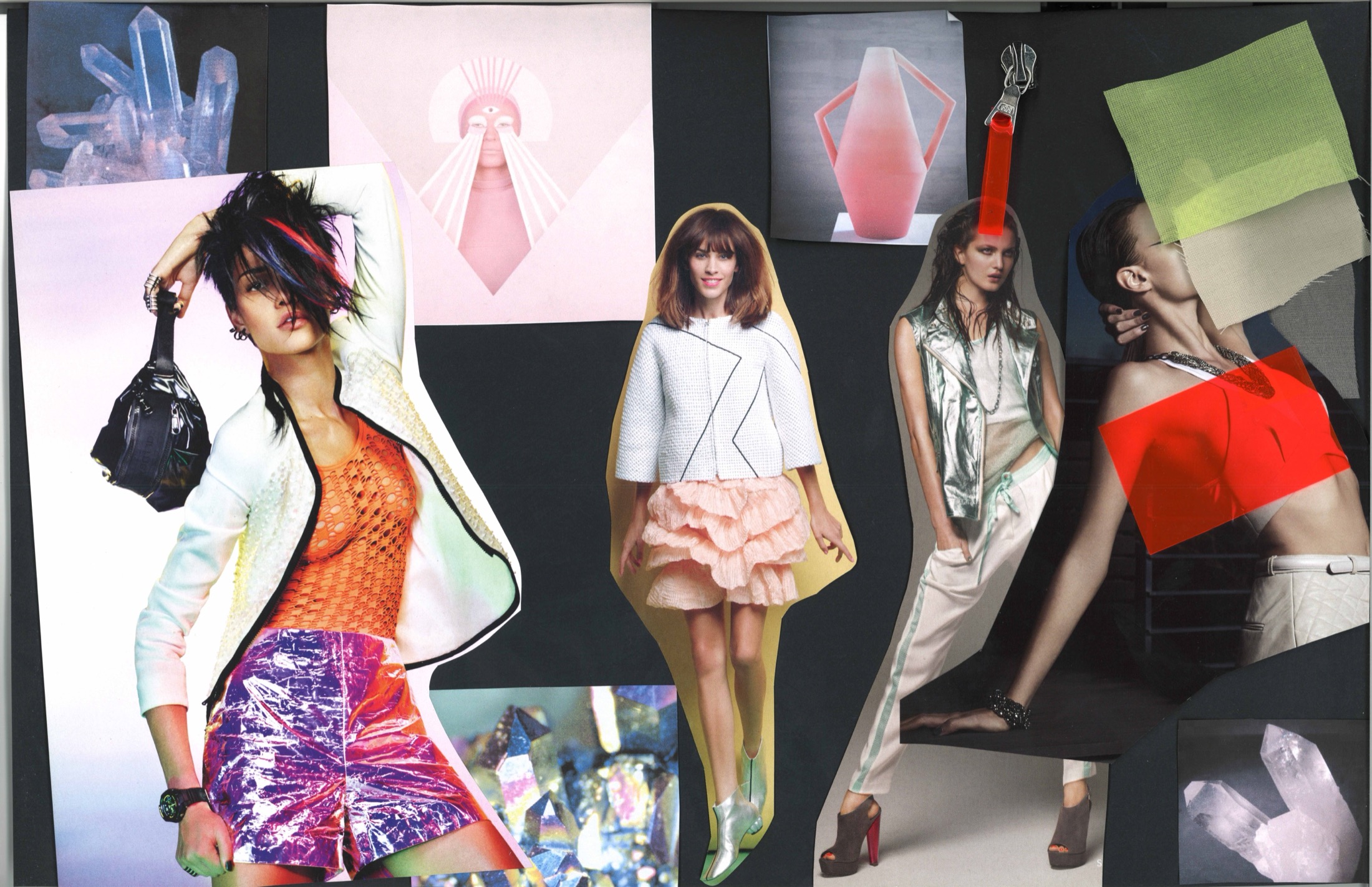 Crystalized moodboard