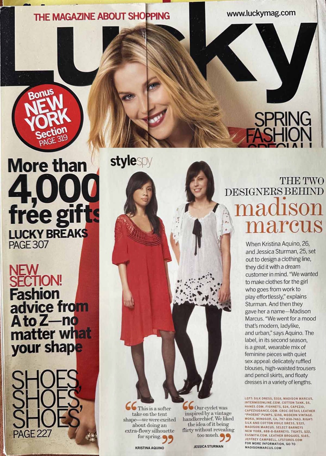 Lucky magazine designer profile